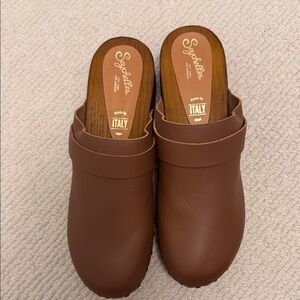 Seychelles Brown Leather Clogs | Made in Italy | Women’s 7.5